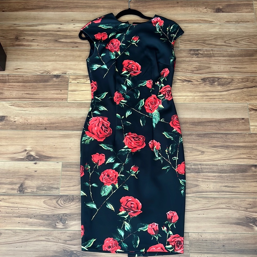 Beautiful Alexia Admor roses midi dress in XS - worn one time